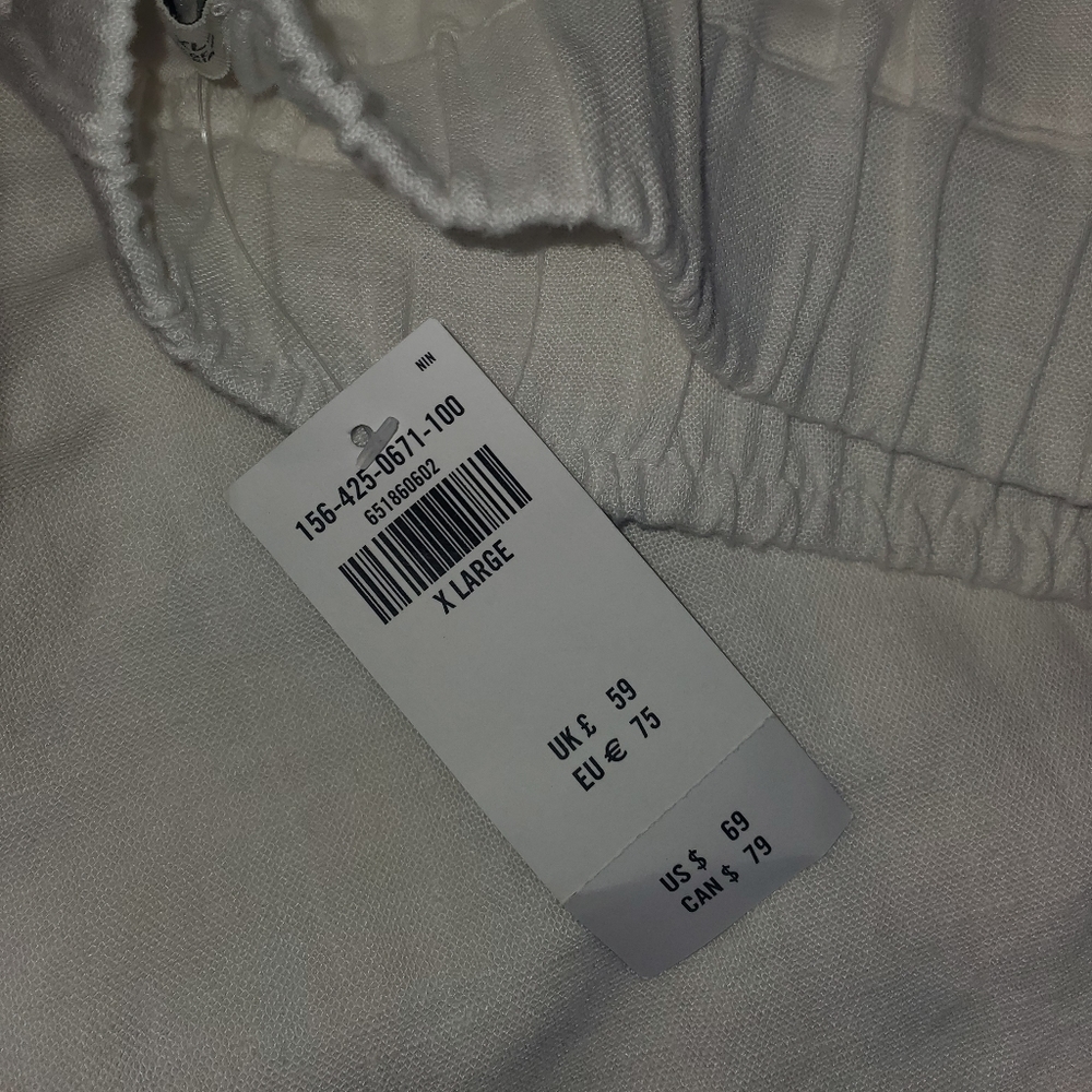 NWT White linen pants!!